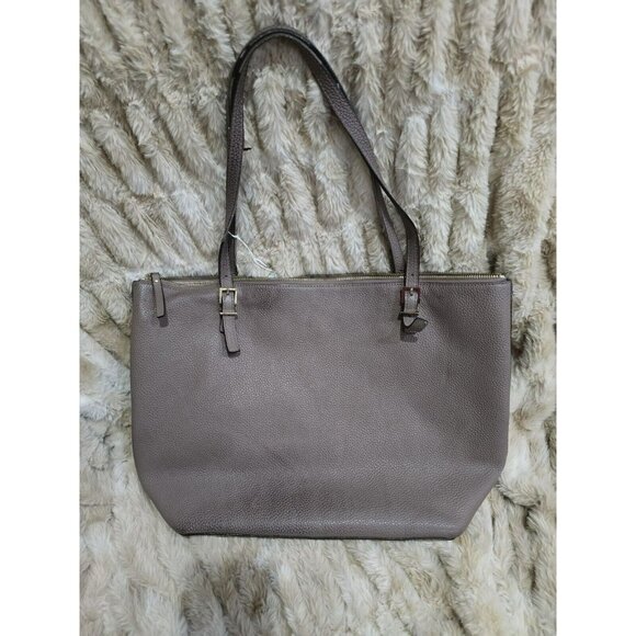 Kate Spade Cedar Street Harmony Large Tote PEBBLE Dark Gray Purse Bag Leather - Picture 2 of 6